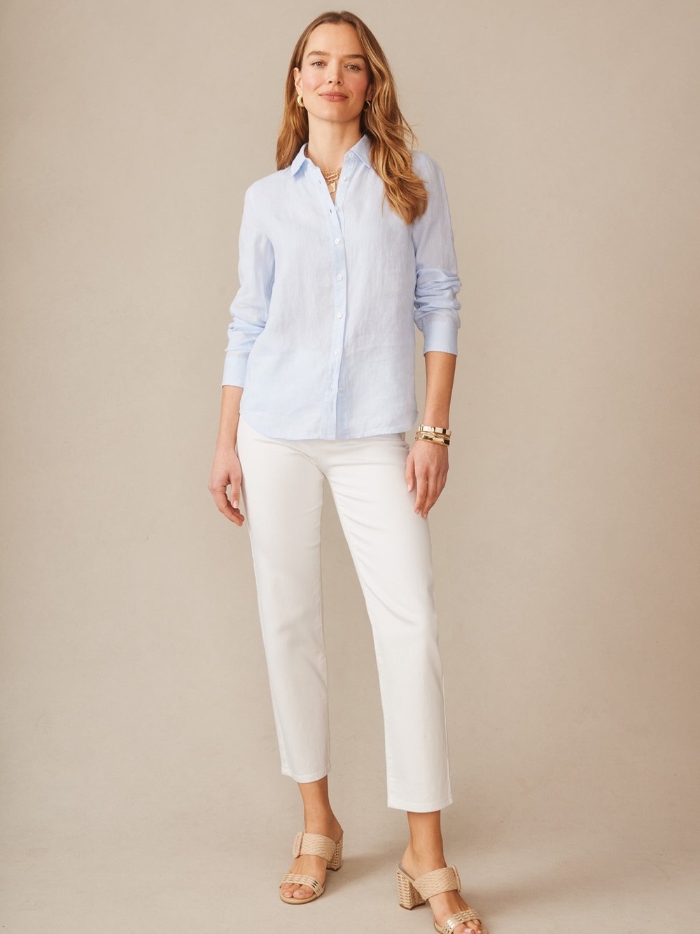 J.McLaughlin Britt Linen Shirt
Sky Blue